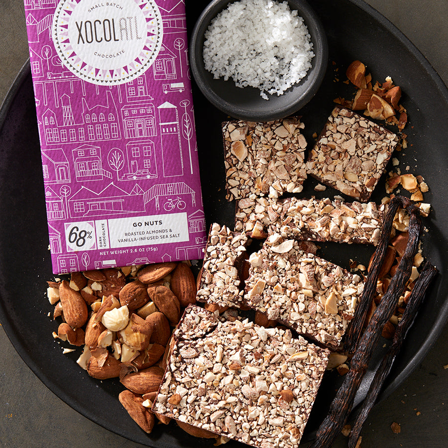 Go Nuts! Dark Chocolate Almond & Sea Salt Bar-Main