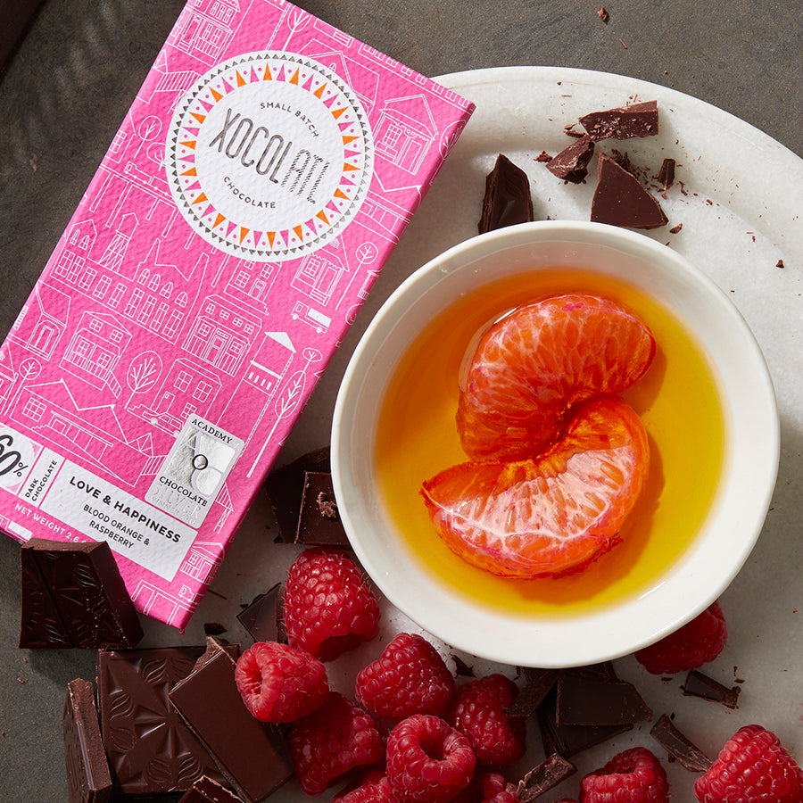 Love and Happiness Dark Chocolate Raspberry Bar - Main